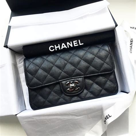 chanel mini flap bag so black